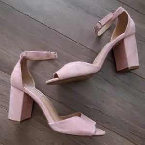 Steve Madden Mirna Blush Pink 3" Boxy Heels